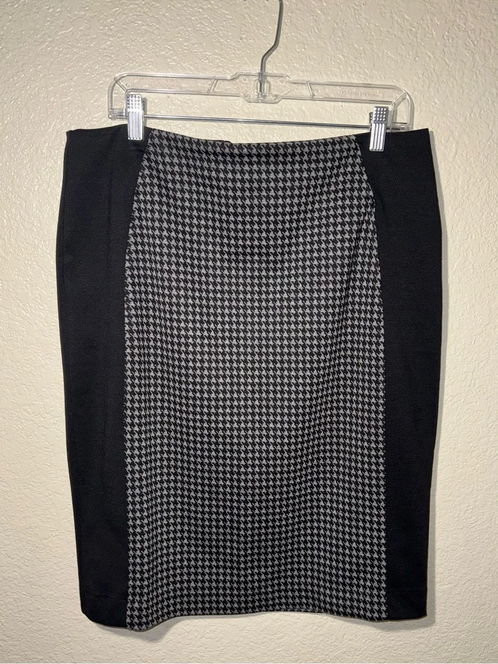 New York & Co Size 14 Houndstooth Pencil Skirt Career Office Stretch